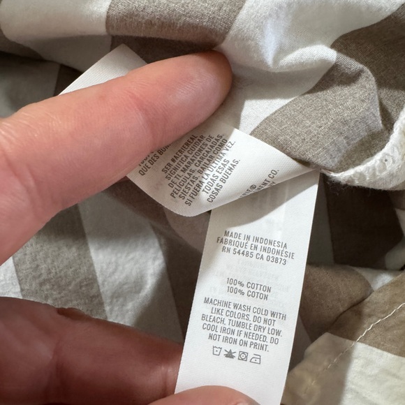 Aerie Good Day Button Down Shirt Striped
Beige Size Small P - Picture 13 of 15